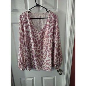 Violet Top Plus Size 1L (See Measurement Photos 1X-2X Lined